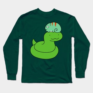 Snake and Little Chameleon Long Sleeve T-Shirt